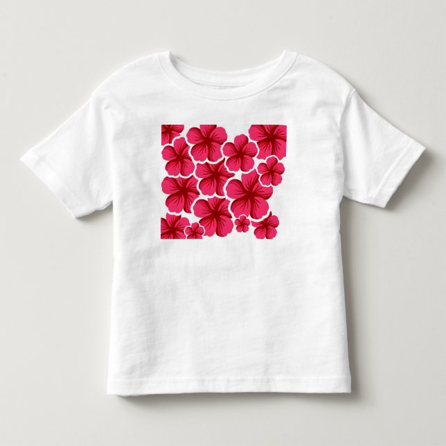 Pink flowers sunshine day for my cute little baby  toddler t-shirt (Front)