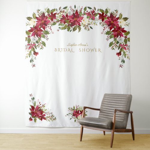 Pink Flowers Sweet Sixteen Photo Booth Backdrop