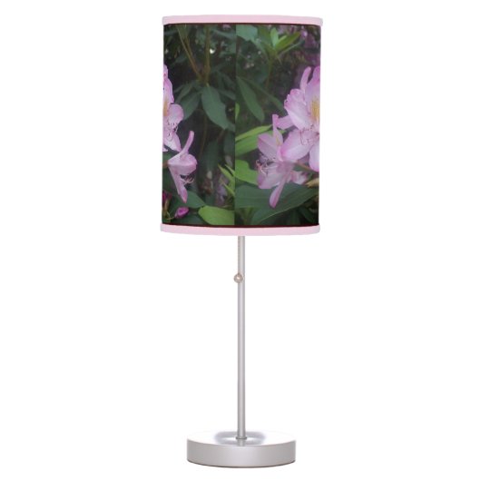 Pink Flowers Table Lamp (Front)