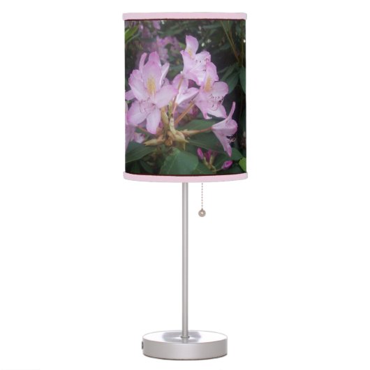 Pink Flowers Table Lamp (Left)
