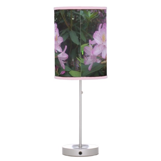 Pink Flowers Table Lamp (Back)