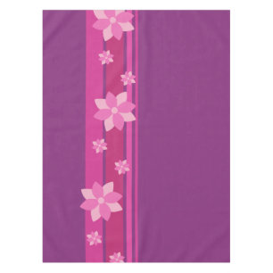 Pink Flowers Tablecloth