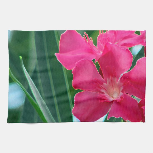 Pink Flowers Towel (Horizontal)