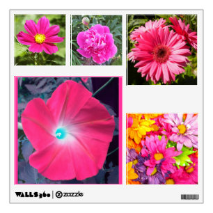 Pink Flowers Wall Decals