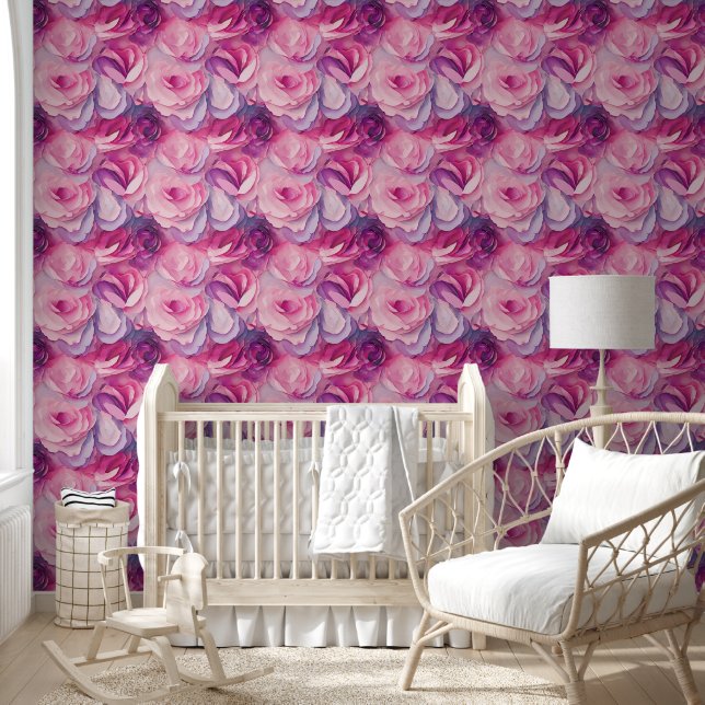 Pink Flowers Wallpaper (Kids)