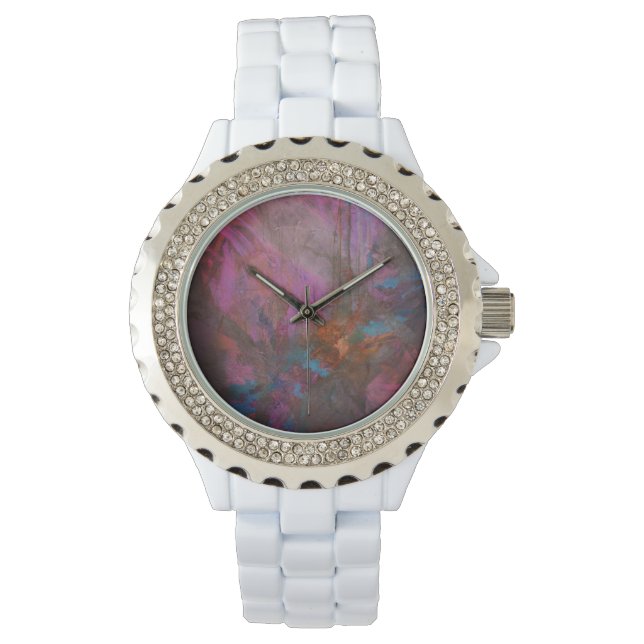 Pink flowers watch (Front)