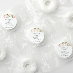 Pink Flowers, White Flowers, Boho, Birthday Life Saver® Mints