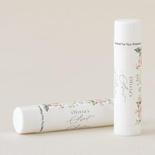 Pink Flowers, White Flowers, Boho, Sweet 16 Lip Balm