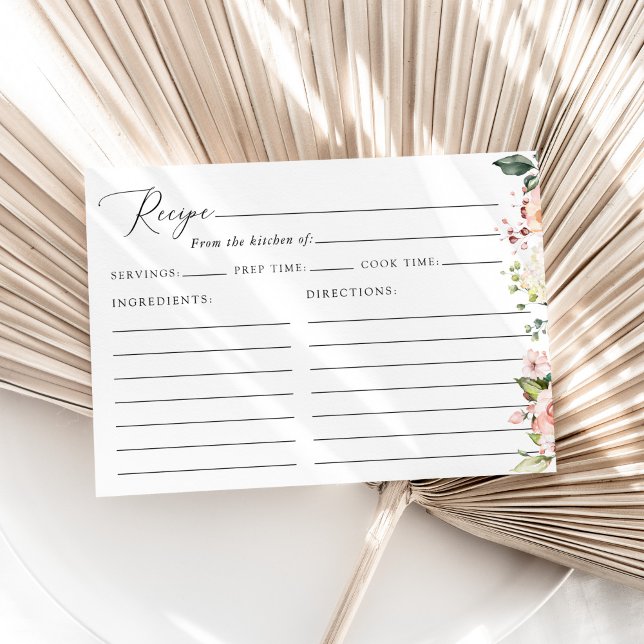 Pink Flowers, White Flowers, Bridal Shower Recipe (Creator Uploaded)