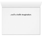 Pink FlowerTurtle Imagination Watercolor Card (Inside Horizontal (Bottom))