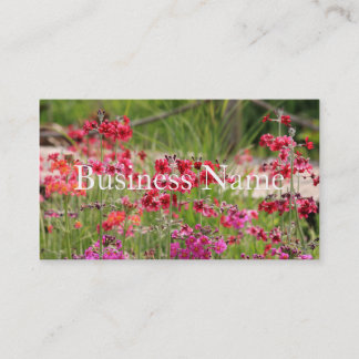 Pink Flowery Business Card