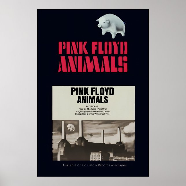 Pink Floyd 1977 Animals US Promo Poster Print 1 (Front)