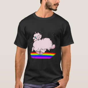 Pink Fluffy Unicorns Dancing on Rainbows Feat. Flu T-Shirt