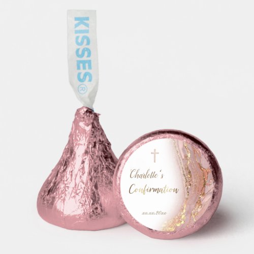 pink fluid marble Confirmation Hersheys Kisses