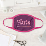 Pink Flute Face Mask