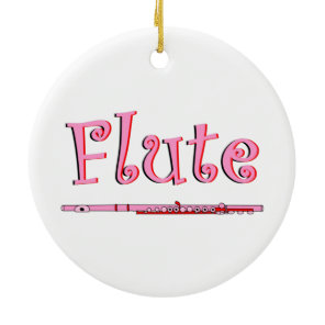 Pink Flute Ornament