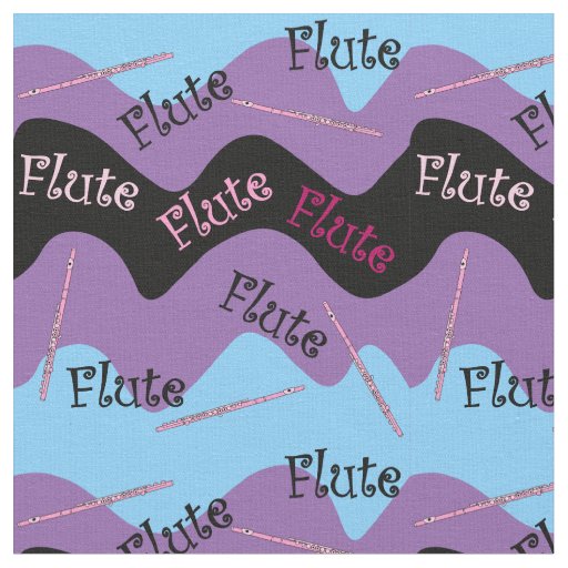 Pink Flute Pattern Fabric