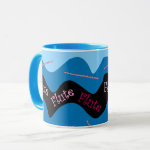 Pink Flute Pattern Mug