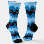 Pink Flute Pattern Socks