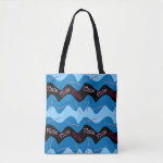 Pink Flute Pattern Tote Bag