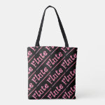 Pink Flute Tote Bag