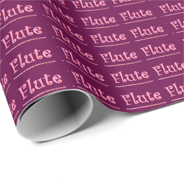 Pink Flute Wrapping Paper (Roll Corner)