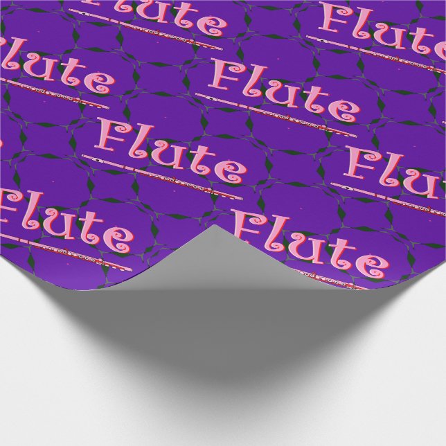 Pink Flute Wrapping Paper (Corner)