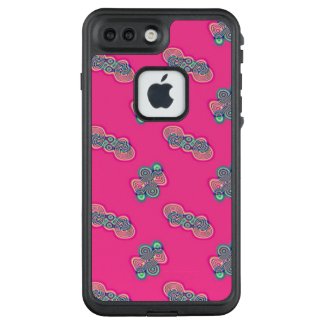 Pink Foil Design on iPhone 7 Case