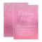 Pink Foil Girly Glitter Sparkle Any Age Birthday