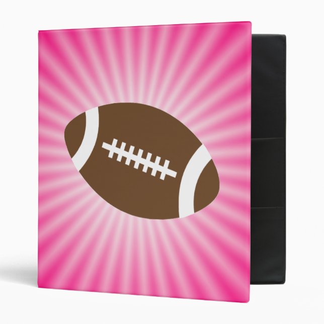 Pink Football Binder (Front/Inside)