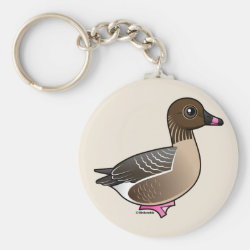 Pink-footed Goose Basic Button Keychain