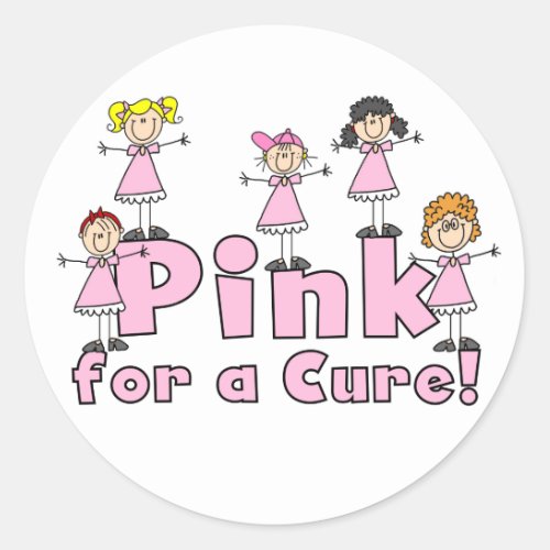 Pink For a Cure Stickers