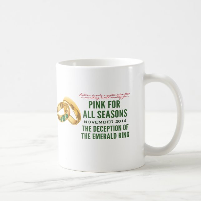 Pink for All Seasons November (Month 3) Mug (Right)