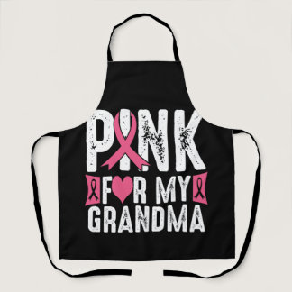 Pink For My Grandma Breast Cancer Awareness Apron