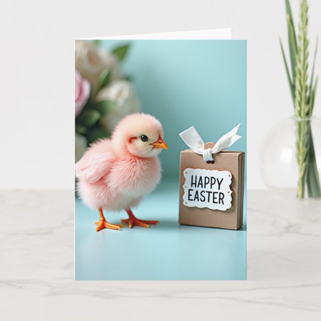 Pink Fowl Easter Gift Card (Front)