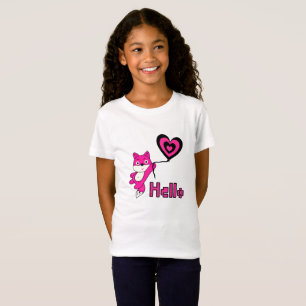 Pink fox with heart T-Shirt