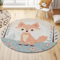 Pink Fox, Woodland Animal, Baby Girl Nursery Decor