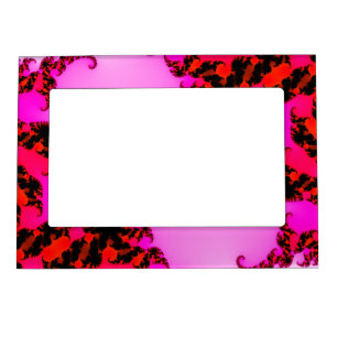 Pink fractal frame
