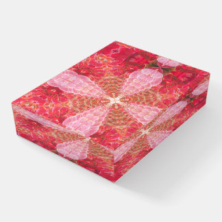 Pink Fractal Glass Paperweight | Display-Ready