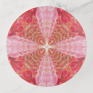 Pink Fractal | Glass Trinket Tray