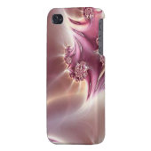 Pink Fractal Jewelry Speck iPhone 4 Case (Back Left)