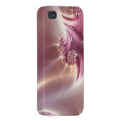 Pink Fractal Jewelry Speck iPhone 4 Case (Back Right)