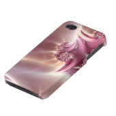 Pink Fractal Jewelry Speck iPhone 4 Case (Bottom)