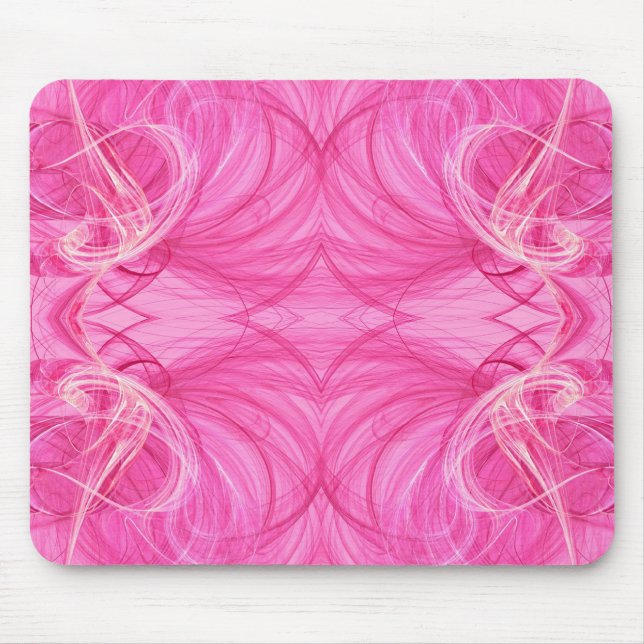 Pink Fractal Mousepad (Front)
