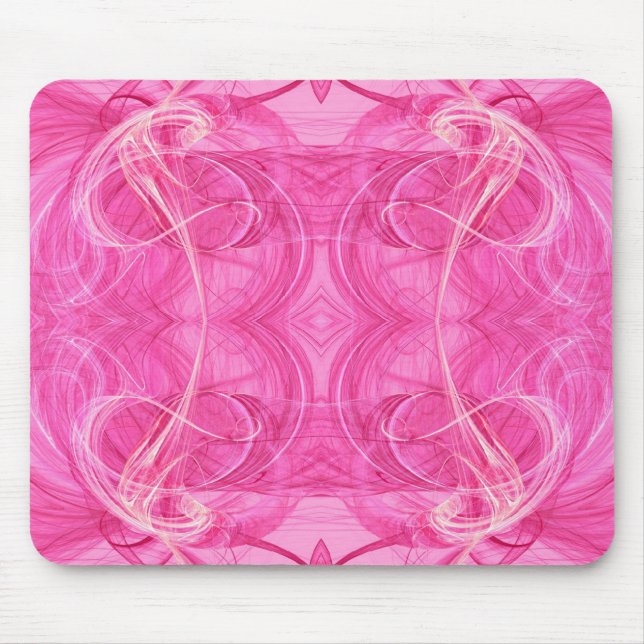 Pink Fractal Mousepad (Front)