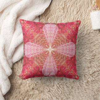 Pink Fractal | Throw Pillow