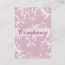 pink french flourish chic business cards