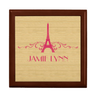 Pink French Flourish Gift Box