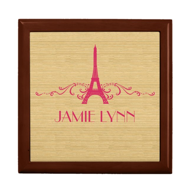 Pink French Flourish Gift Box (Front)