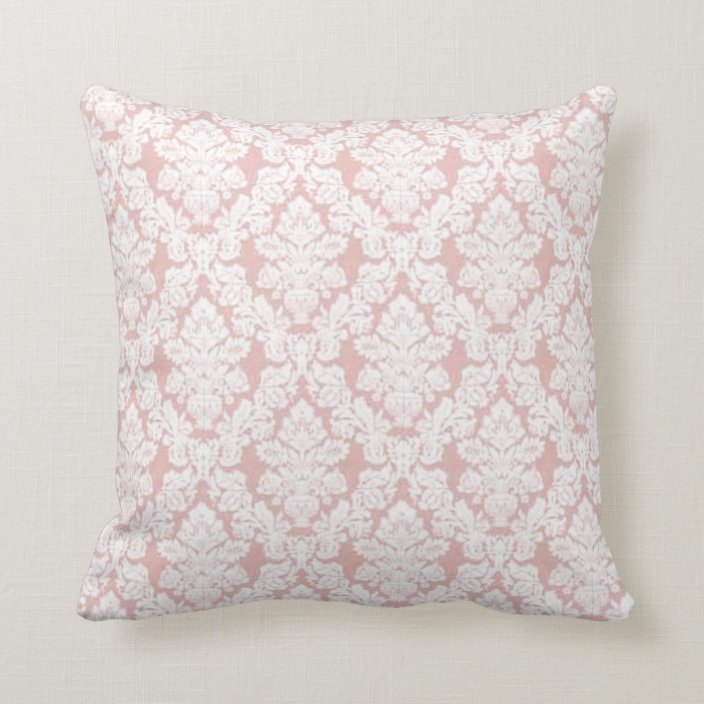 pink french lace throw pillow